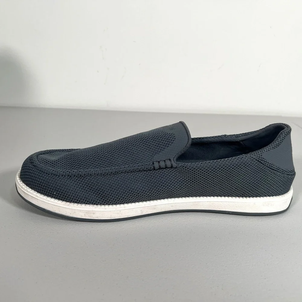Olukai‎ Kakaha Mesh Slip On Shoes Mens US 13 Gray Lightweight Rock Everyday